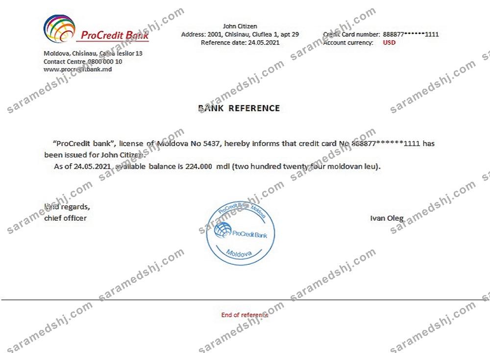 Moldova_Procredit bank_reference